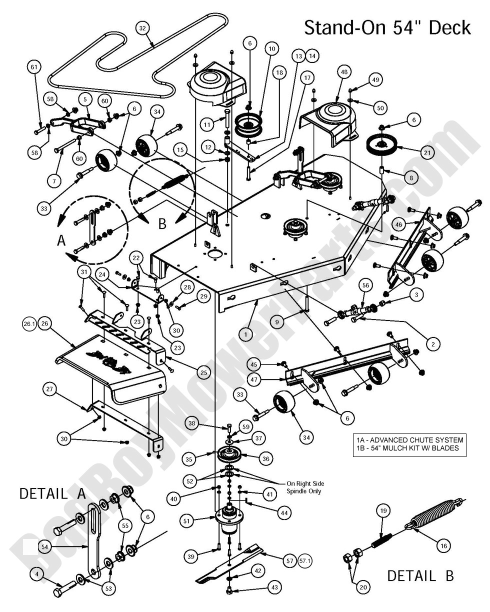 2016 Stand-On - 54" Deck Assembly